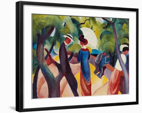 Promenade, c.1913-Auguste Macke-Framed Art Print