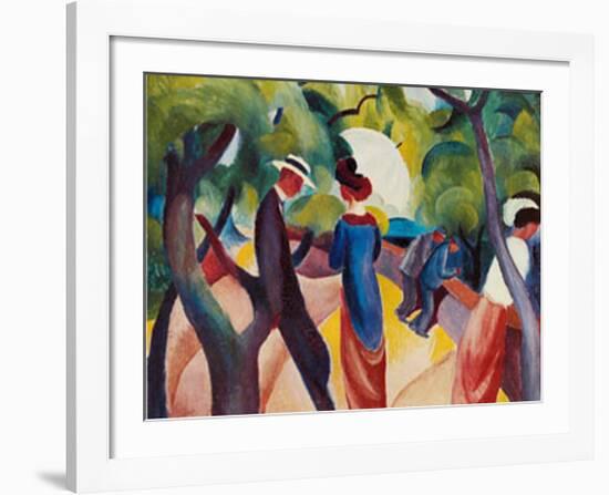 Promenade, c.1913-Auguste Macke-Framed Art Print