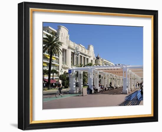 Promenade Des Anglais, Nice, Alpes Maritimes, Provence, Cote D'Azur, French Riviera, France, Europe-Peter Richardson-Framed Photographic Print