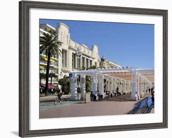 Promenade Des Anglais, Nice, Alpes Maritimes, Provence, Cote D'Azur, French Riviera, France, Europe-Peter Richardson-Framed Photographic Print