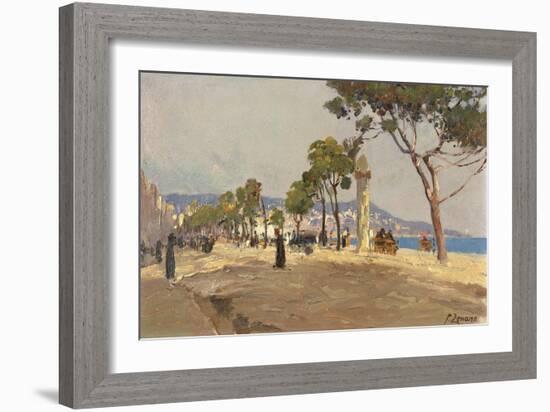 Promenade Des Anglais, Nice-Fausto Zonaro-Framed Giclee Print