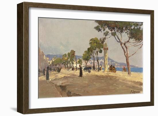 Promenade Des Anglais, Nice-Fausto Zonaro-Framed Giclee Print