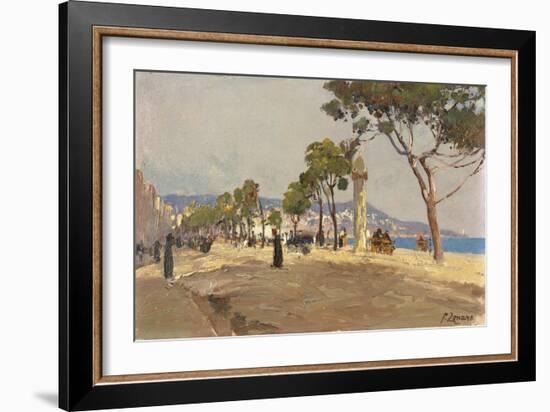 Promenade des Anglais, Nice-Fausto Zonaro-Framed Giclee Print