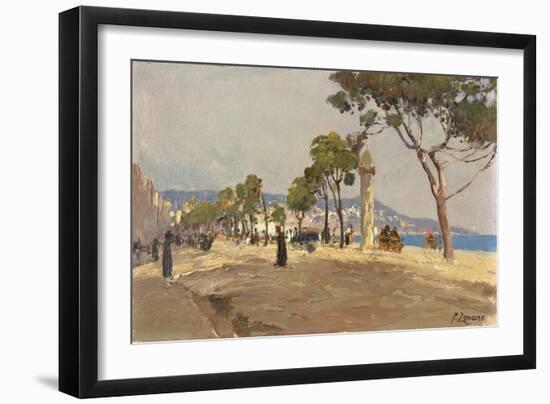 Promenade des Anglais, Nice-Fausto Zonaro-Framed Giclee Print