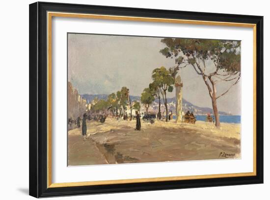 Promenade des Anglais, Nice-Fausto Zonaro-Framed Giclee Print