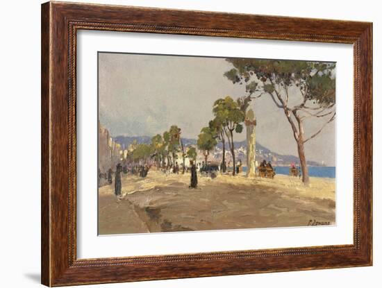 Promenade Des Anglais, Nice-Fausto Zonaro-Framed Giclee Print