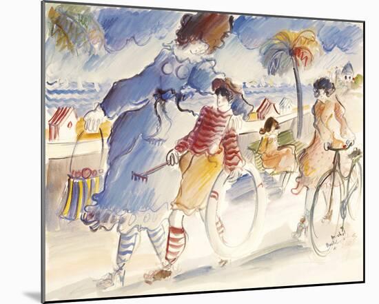 Promenade des Anglais-Michel Boulet-Mounted Giclee Print