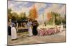 Promenade Des Enfants-Timoleon Marie Lobrichon-Mounted Giclee Print