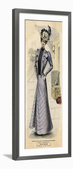 Promenade Dress 1899-null-Framed Art Print