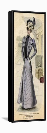 Promenade Dress 1899-null-Framed Stretched Canvas