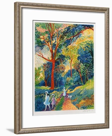 Promenade En Forêt-Lucien Neuquelman-Framed Collectable Print