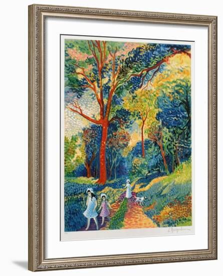 Promenade En Forêt-Lucien Neuquelman-Framed Collectable Print