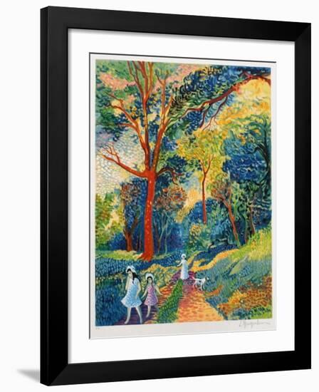 Promenade En Forêt-Lucien Neuquelman-Framed Collectable Print