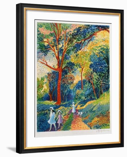 Promenade En Forêt-Lucien Neuquelman-Framed Collectable Print