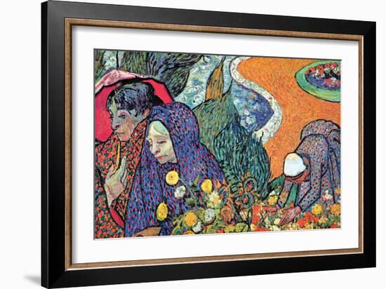 Promenade In Arles-Vincent van Gogh-Framed Art Print