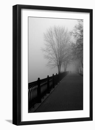 Promenade in the Mist-null-Framed Art Print