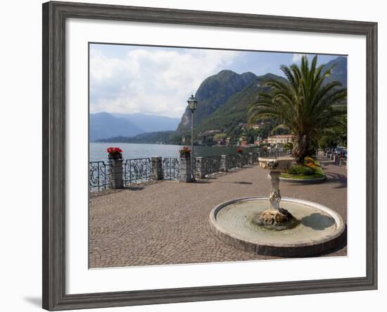 Promenade, Menaggio, Lake Como, Lombardy, Italian Lakes, Italy, Europe-Frank Fell-Framed Photographic Print