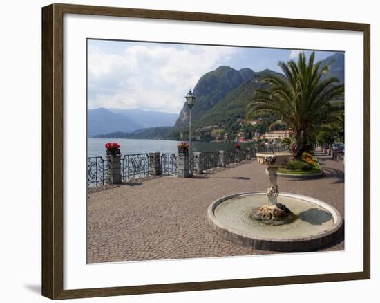 Promenade, Menaggio, Lake Como, Lombardy, Italian Lakes, Italy, Europe-Frank Fell-Framed Photographic Print