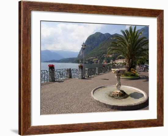 Promenade, Menaggio, Lake Como, Lombardy, Italian Lakes, Italy, Europe-Frank Fell-Framed Photographic Print
