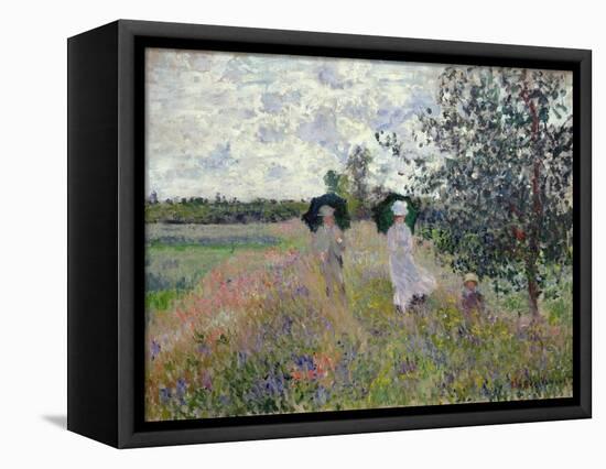 Promenade Near Argenteuil, 1873-Claude Monet-Framed Premier Image Canvas