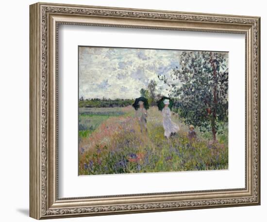 Promenade Near Argenteuil, 1873-Claude Monet-Framed Giclee Print