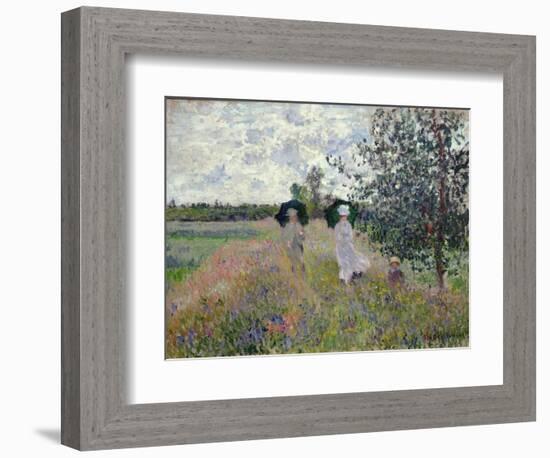 Promenade Near Argenteuil, 1873-Claude Monet-Framed Giclee Print