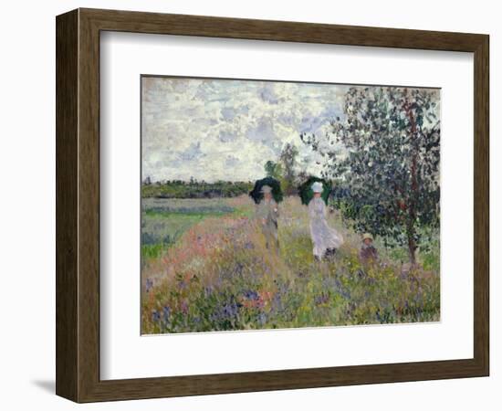 Promenade Near Argenteuil, 1873-Claude Monet-Framed Giclee Print