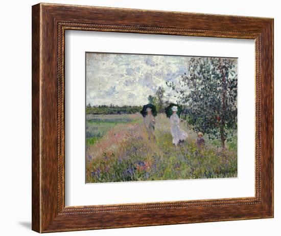 Promenade Near Argenteuil, 1873-Claude Monet-Framed Giclee Print