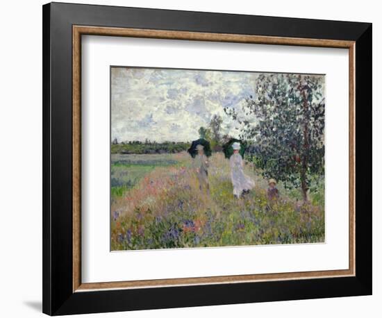 Promenade Near Argenteuil, 1873-Claude Monet-Framed Giclee Print