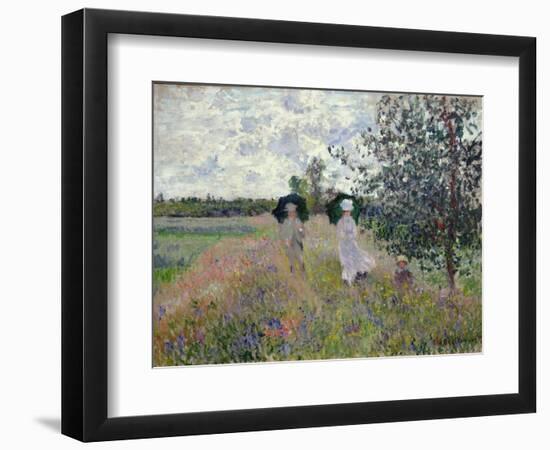 Promenade Near Argenteuil, 1873-Claude Monet-Framed Giclee Print