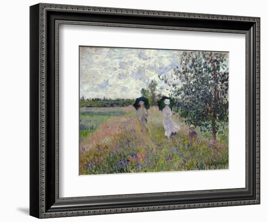 Promenade Near Argenteuil, 1873-Claude Monet-Framed Giclee Print