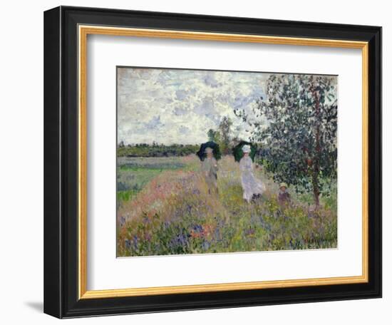 Promenade Near Argenteuil, 1873-Claude Monet-Framed Giclee Print