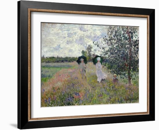 Promenade Near Argenteuil, 1873-Claude Monet-Framed Giclee Print