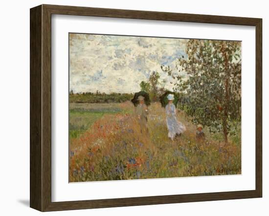 Promenade Near Argenteuil, 1873-Claude Monet-Framed Giclee Print