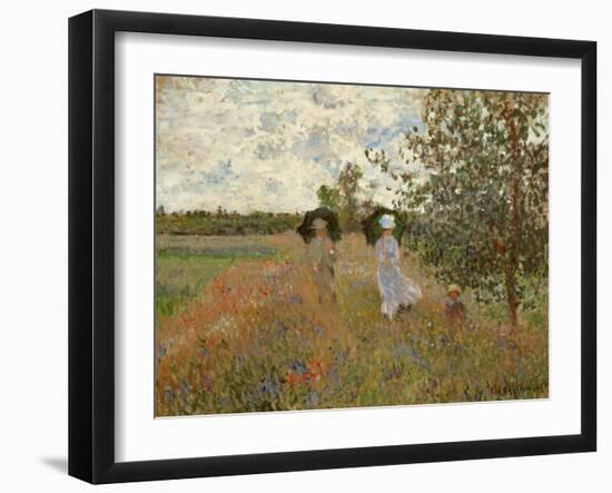 Promenade Near Argenteuil, 1873-Claude Monet-Framed Giclee Print