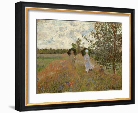 Promenade Near Argenteuil, 1873-Claude Monet-Framed Giclee Print