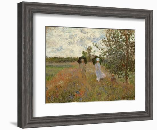 Promenade Near Argenteuil, 1873-Claude Monet-Framed Giclee Print