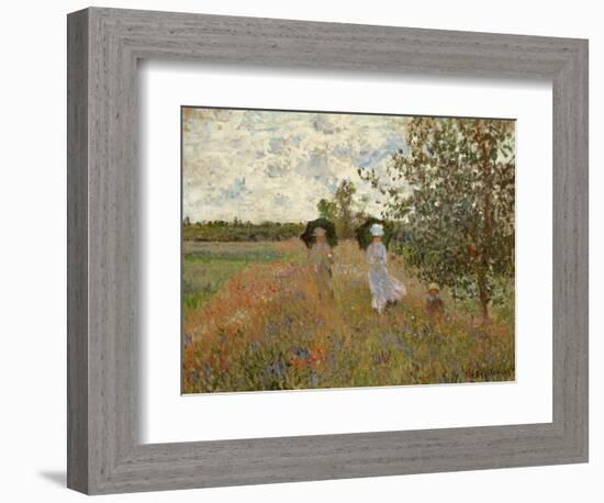 Promenade Near Argenteuil, 1873-Claude Monet-Framed Giclee Print