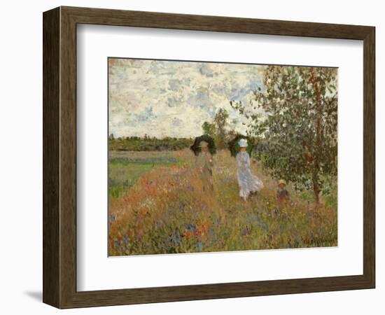 Promenade Near Argenteuil, 1873-Claude Monet-Framed Giclee Print