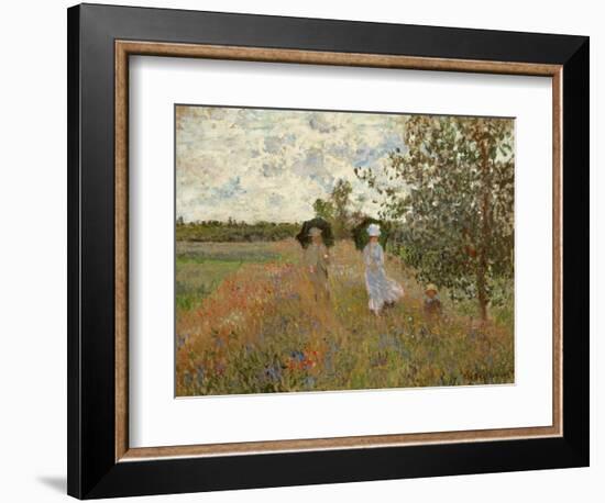 Promenade Near Argenteuil, 1873-Claude Monet-Framed Giclee Print