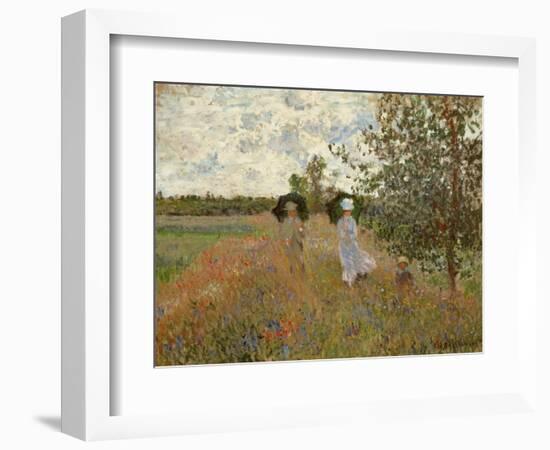 Promenade Near Argenteuil, 1873-Claude Monet-Framed Giclee Print