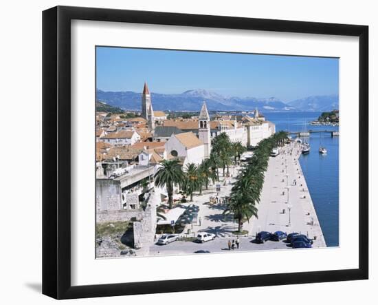 Promenade of the Medieval Town of Trogir, Unesco World Heritage Site, North of Split, Croatia-Richard Ashworth-Framed Photographic Print