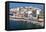 Promenade of Voulismeni Lake, Agios Nikolaos, Lasithi, Crete, Greek Islands, Greece, Europe-Markus Lange-Framed Premier Image Canvas