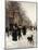 Promenade on a Winter Day, Brussels-Francois Gailliard-Mounted Giclee Print