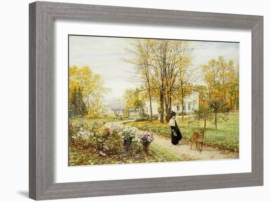 Promenade on an Autumn Day-Marie Francois Firmin-Girard-Framed Giclee Print