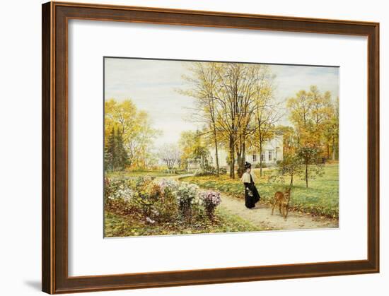 Promenade on an Autumn Day-Marie Francois Firmin-Girard-Framed Giclee Print