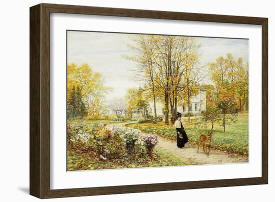 Promenade on an Autumn Day-Marie Francois Firmin-Girard-Framed Giclee Print