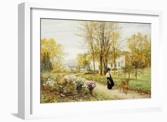 Promenade on an Autumn Day-Marie Francois Firmin-Girard-Framed Giclee Print