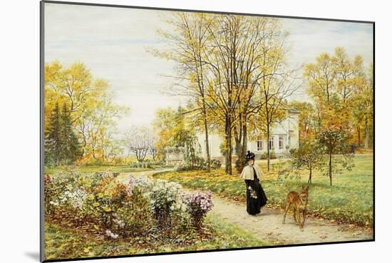 Promenade on an Autumn Day-Marie Francois Firmin-Girard-Mounted Giclee Print