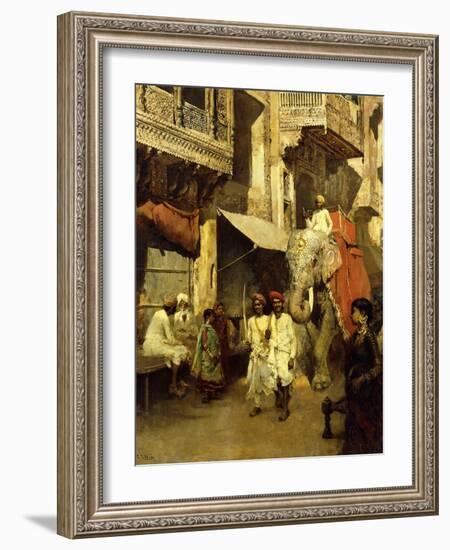 Promenade on an Indian Street-Edwin Lord Weeks-Framed Giclee Print